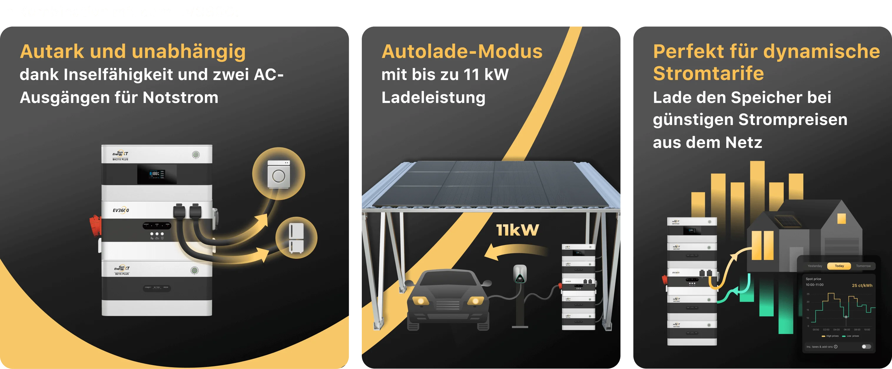 SunEnergyXT EV3600 Anschlussdarstellung