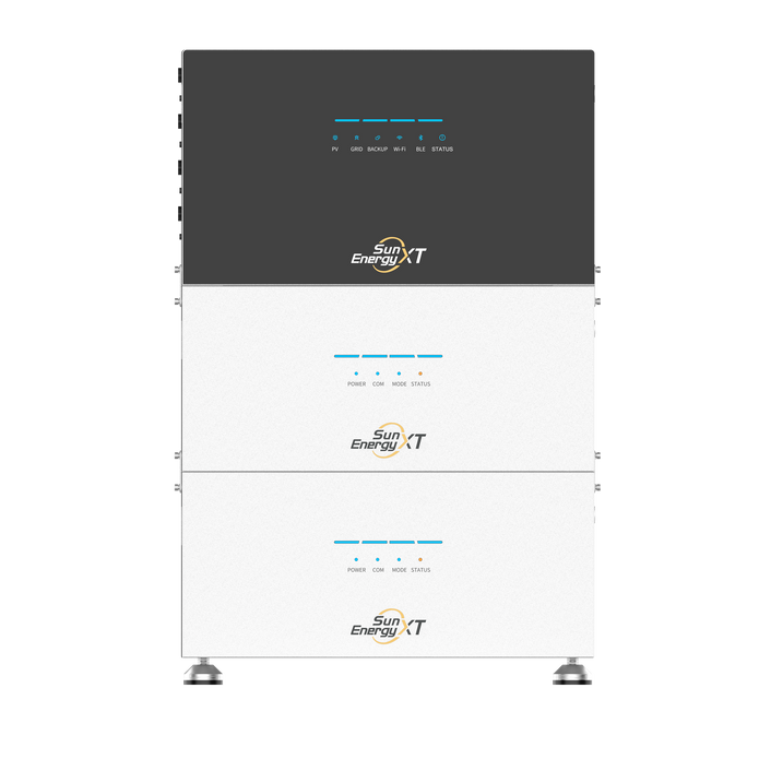 SunEnergyXT 500 mit 2× B500 Erweiterungsbatterien – All-in-One-Hybridspeichersystem (15 kWh / 800 W) | Sofort lieferbar