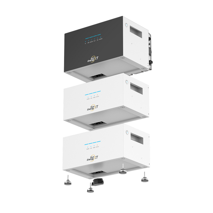 SunEnergyXT 500 mit 2× B500 Erweiterungsbatterien – All-in-One-Hybridspeichersystem (15 kWh / 800 W) | Sofort lieferbar