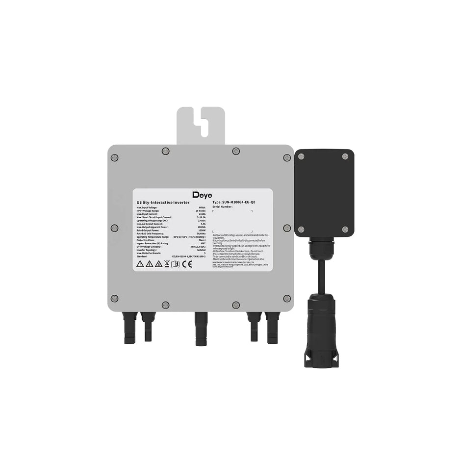 Deye SUN-M100G4-EU-Q0 1000 Watt Mikrowechselrichter - WLAN