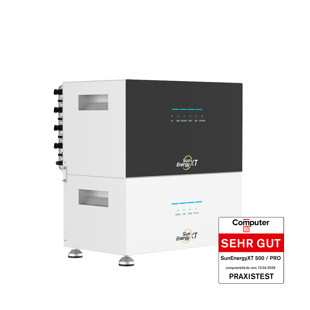 SunEnergyXT 500 mit 1 B500 Erweiterungsbatterie (10 kWh) – ComputerBild SEHR GUT