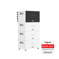 SunEnergyXT 500 mit 3 B500 Erweiterungsbatterien (20 kWh) – ComputerBild SEHR GUT