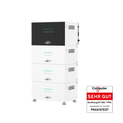 SunEnergyXT 500 PRO mit 3 B500 Erweiterungsbatterien (20 kWh) – ComputerBild SEHR GUT