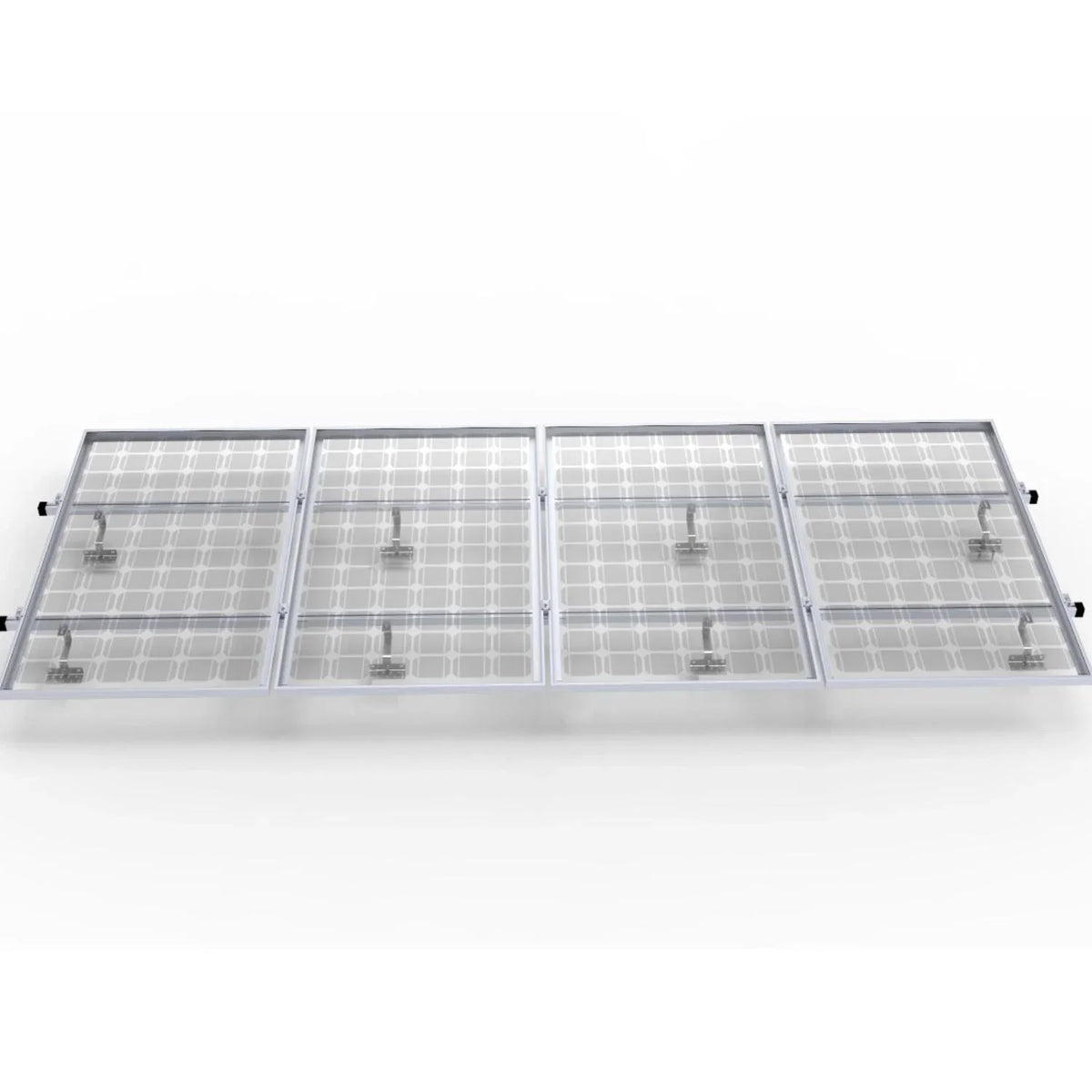 SunEnergyXT hochwertiger Ziegeldach Montagesatz für 2 oder 4 Solarmodule - Dachhaken SunEnergyXT