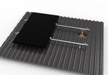 SunEnergyXT hochwertiger Ziegeldach Montagesatz für 2 oder 4 Solarmodule - Dachhaken